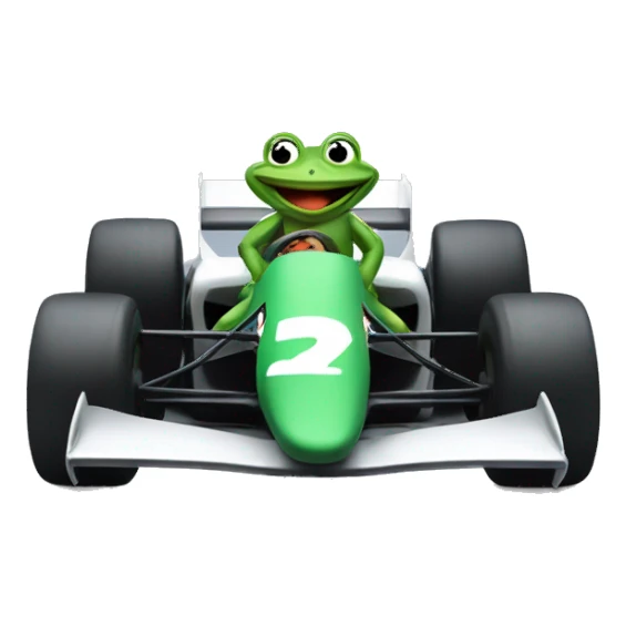 frog racing whit formula 1 sticker