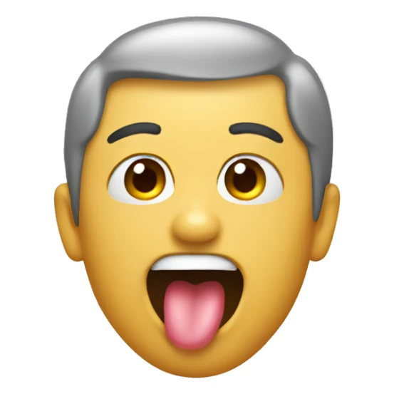 someone sticking their tongue out sticker