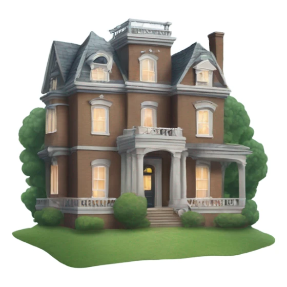 mansion with ghosts ￼ sticker
