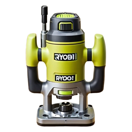 ONE+ 18V Cordless Compact Fixed Base Router RYOBI with gray with battery sticker