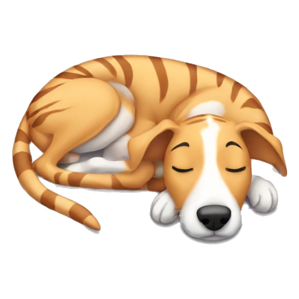 Fawn tiger greyhound sleep  sticker