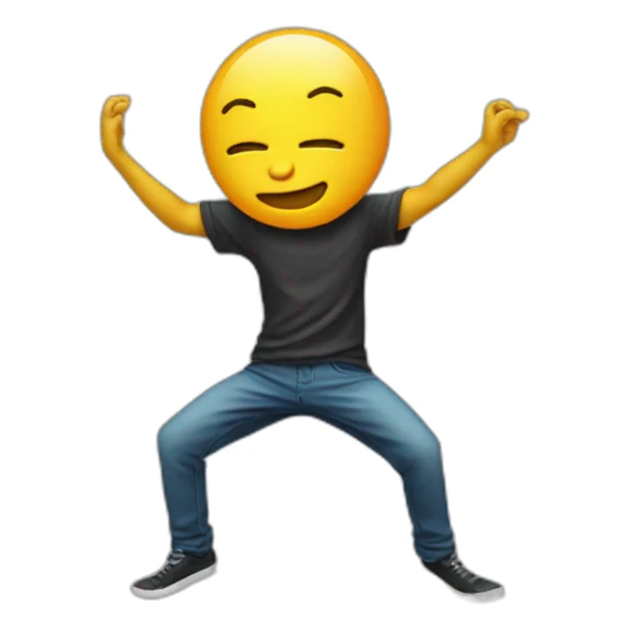 Emoji dab sticker