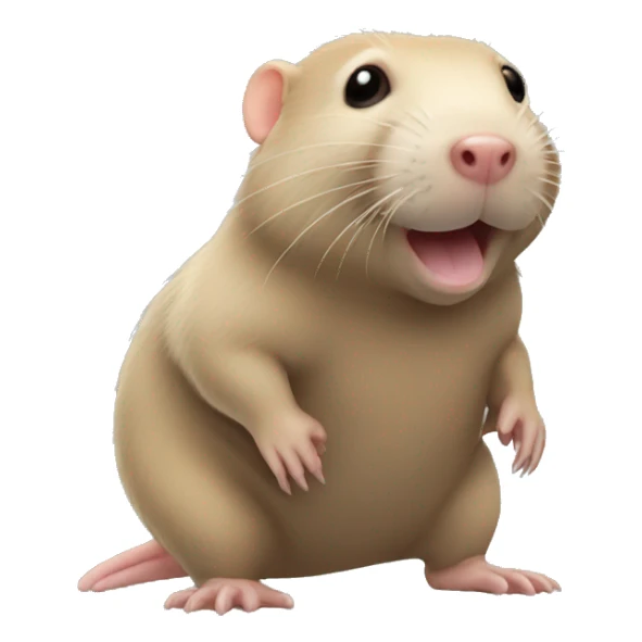 mole rat sticker