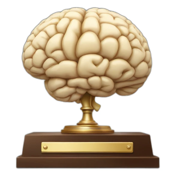 brain trophy sticker