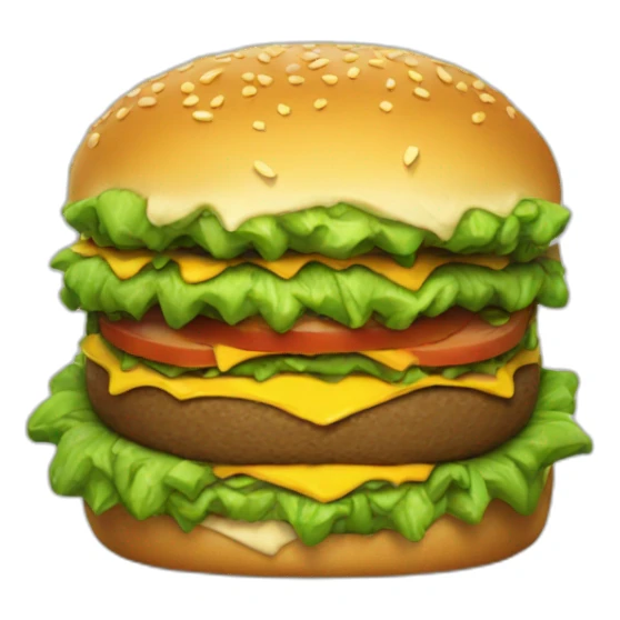 Hulk eat burger sticker