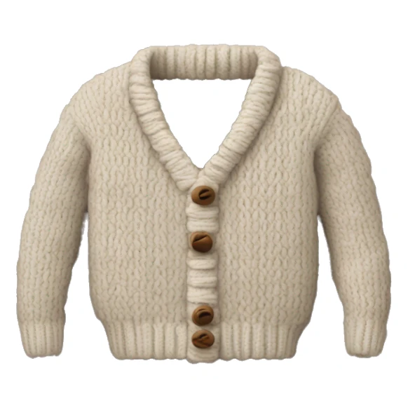 cozy knitted sweater sticker