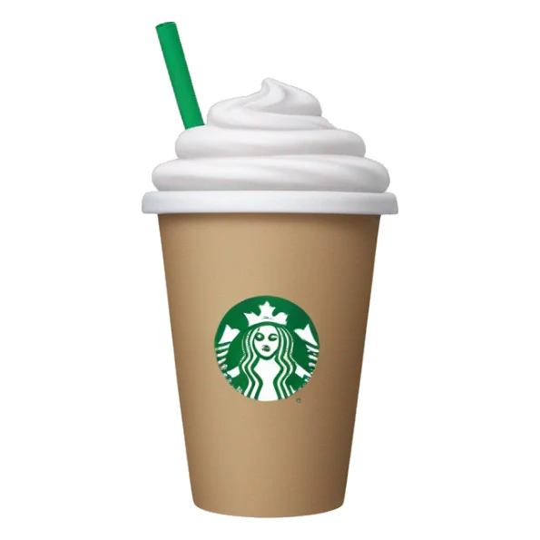 beige starbucks cup sticker