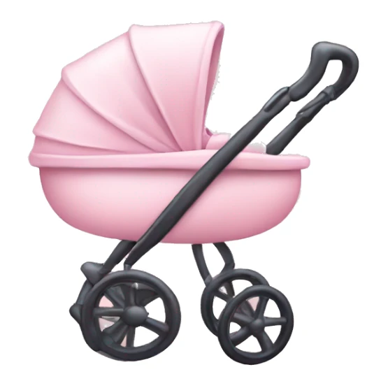 Light pink fancy baby stroller sticker