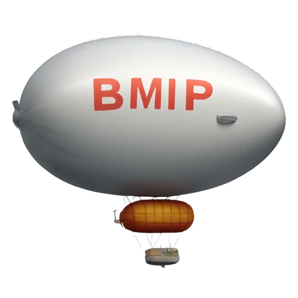 Blimp with word is mine on it  sticker