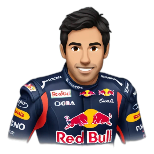 Sergio Pérez Mendoza Red Bull sticker