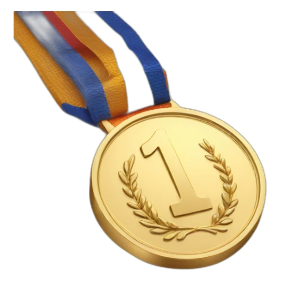 1st place gold medal sticker