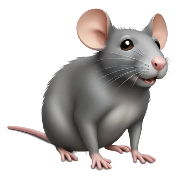 Rat with large chest sticker
