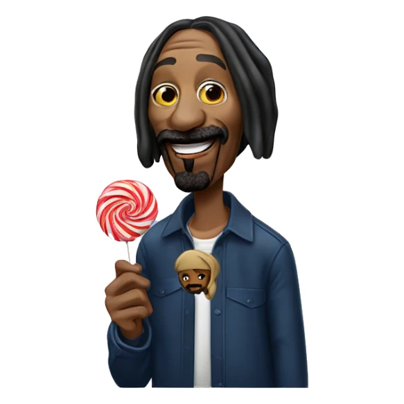 Snoop dogg the rapper licking a lollipop  sticker