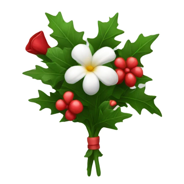 christmas flowers  sticker