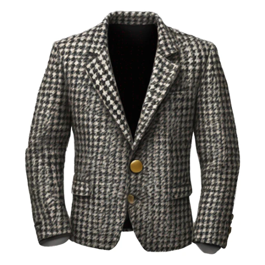 Houndstooth jacket sticker