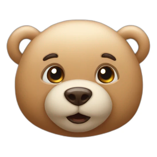 ours en peluche  sticker