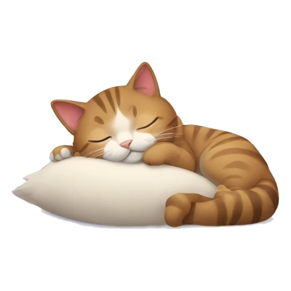Cat sleeping sticker