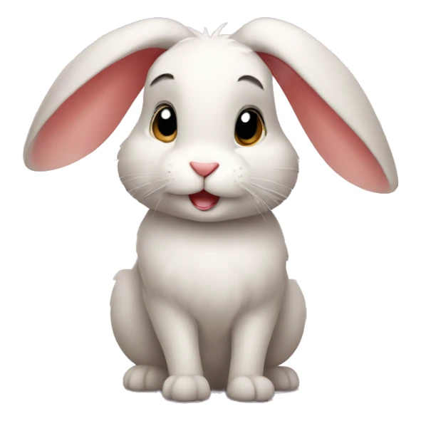 rabbit looking in a loving way sticker