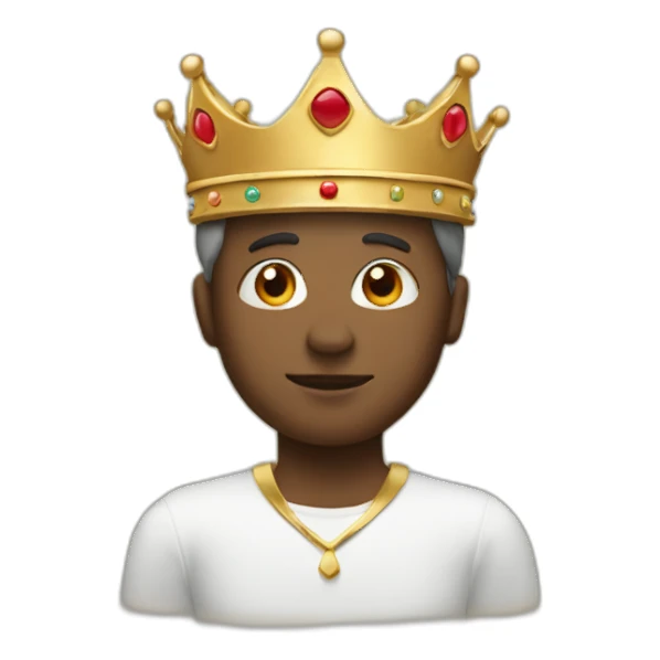 Attutide photo with crown sticker