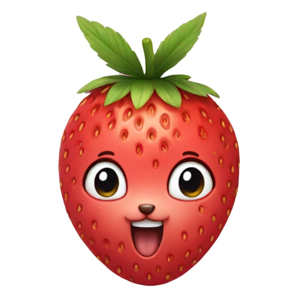 Strawberry bunny sticker