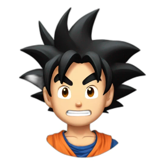 Goku saludando sticker
