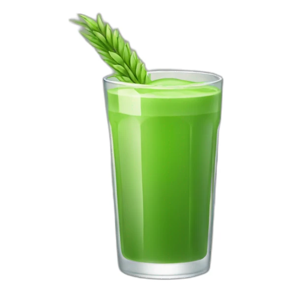 green wheat juice sticker