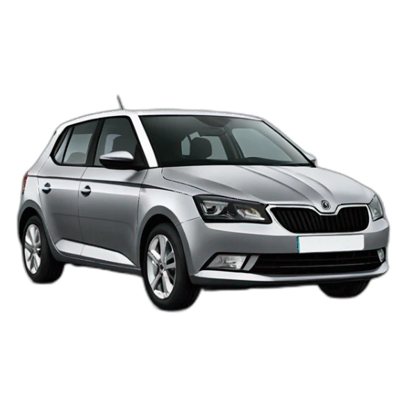 Grey skoda fabia 1 sticker