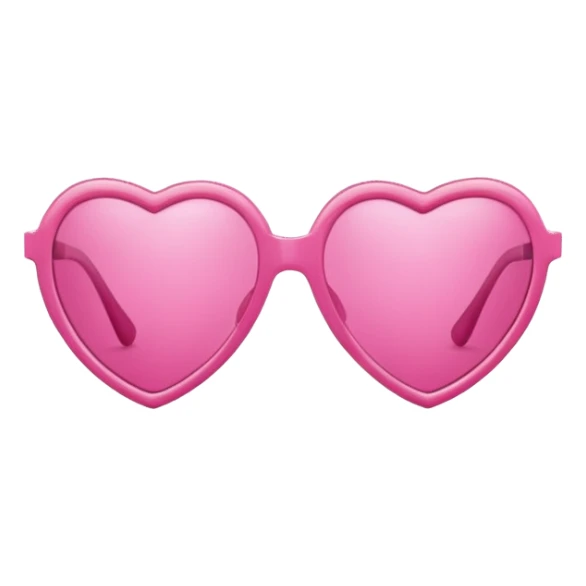Heart shaped sunglasses sticker