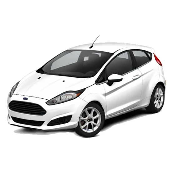 White Ford fiesta mk7 sticker