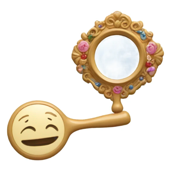 cute little mirror sticker