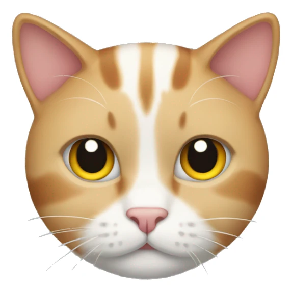 Three color cat sticker