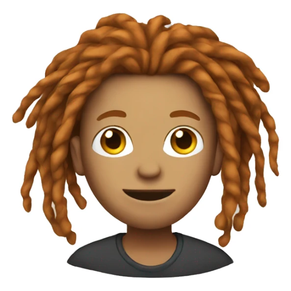 Ginger dreadlocks  sticker