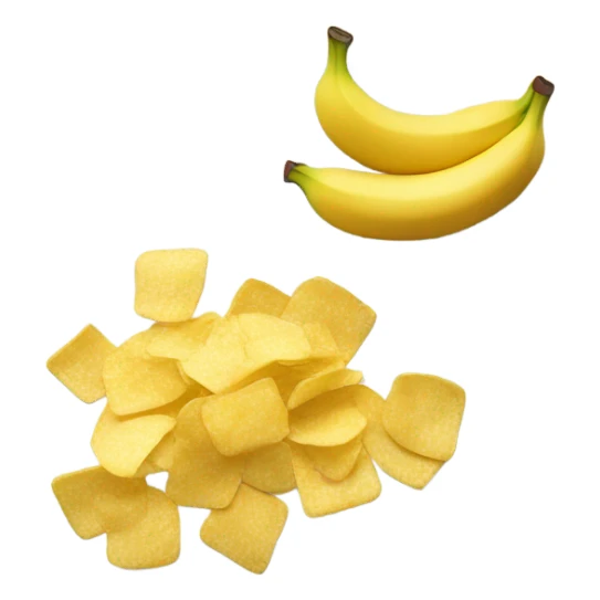 Chips and banana sticker