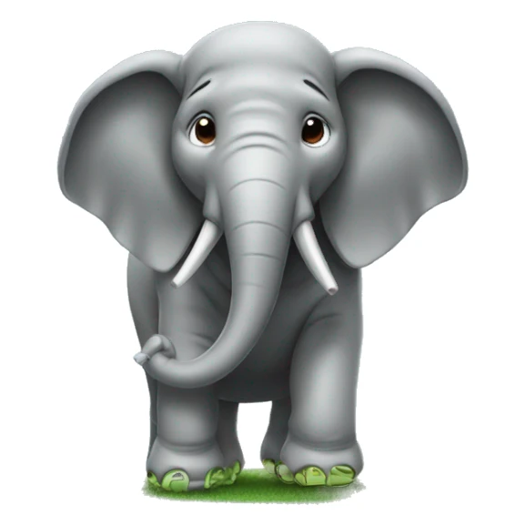 Elefant mit Fußball  sticker