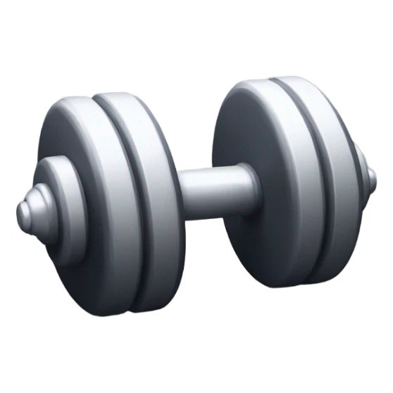 3d dumbell emoji  sticker