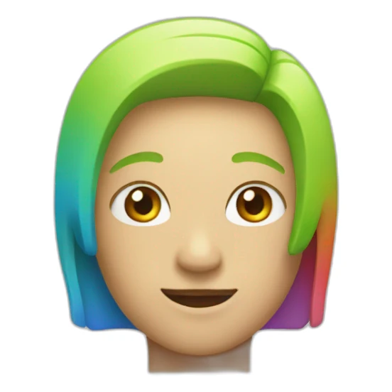 a colorful square with rounded corners sticker