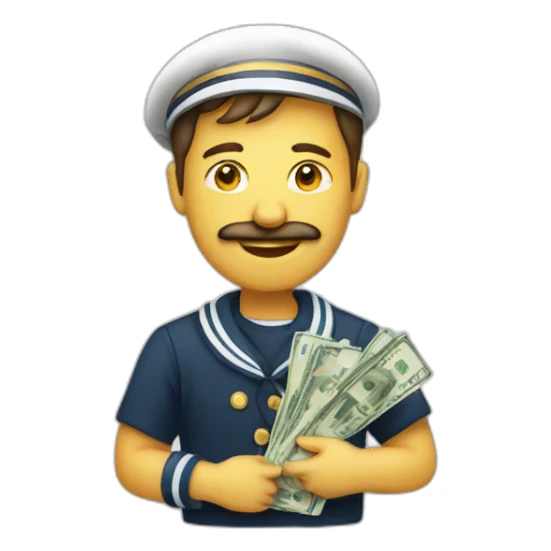 sailer with money sticker