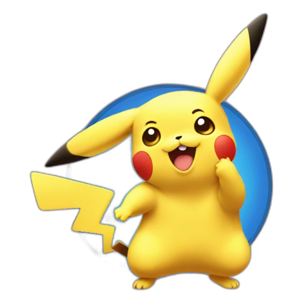 Pikachu qui rit sticker