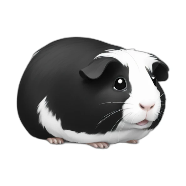 Guinea pig black and white sticker