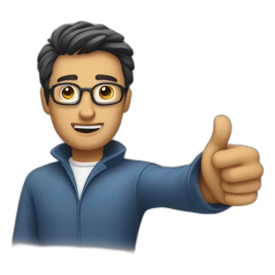 make docotor who is pointing to his left side sticker