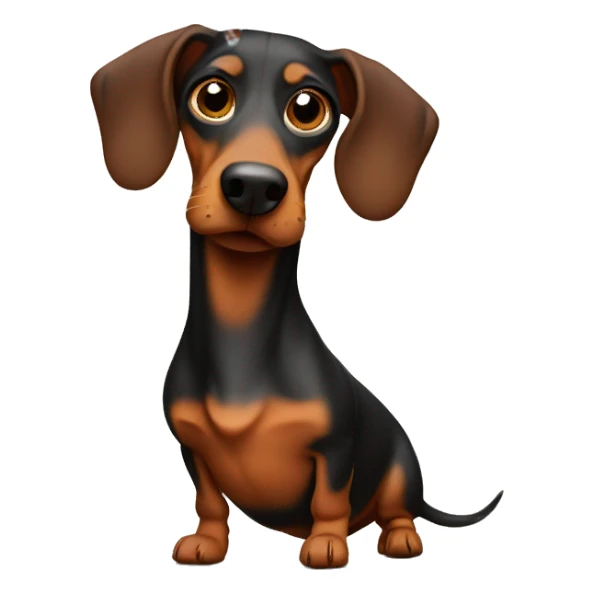 Smoking Weiner dog  sticker