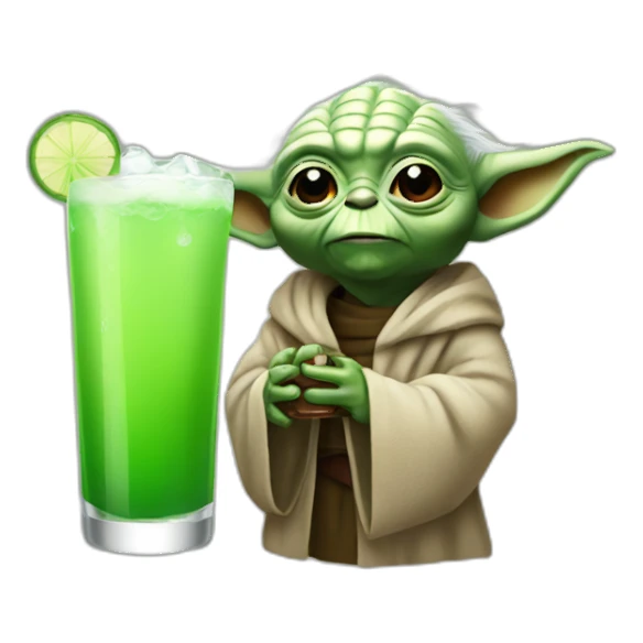 Yoda drink béer sticker