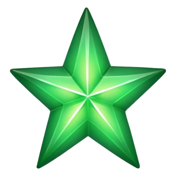 green star  sticker