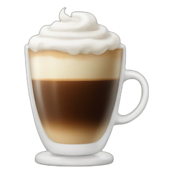 Coffee with frothing sticker