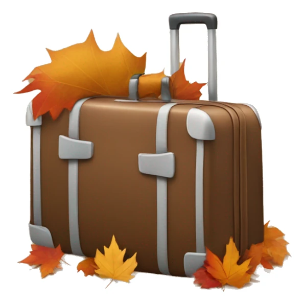 baggage in autumn  sticker