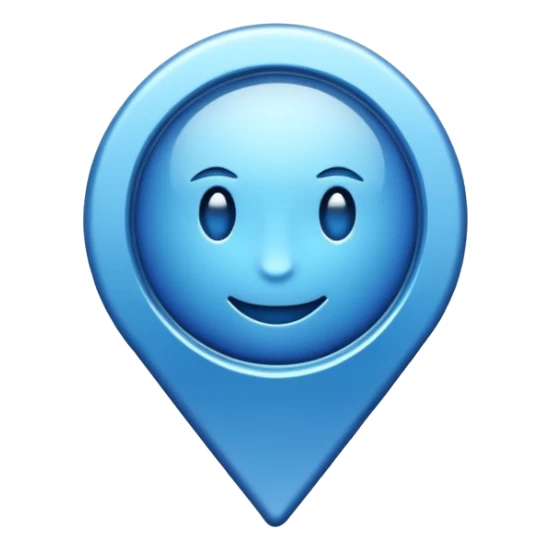 Kenarü tırtıklı mavi tik sticker