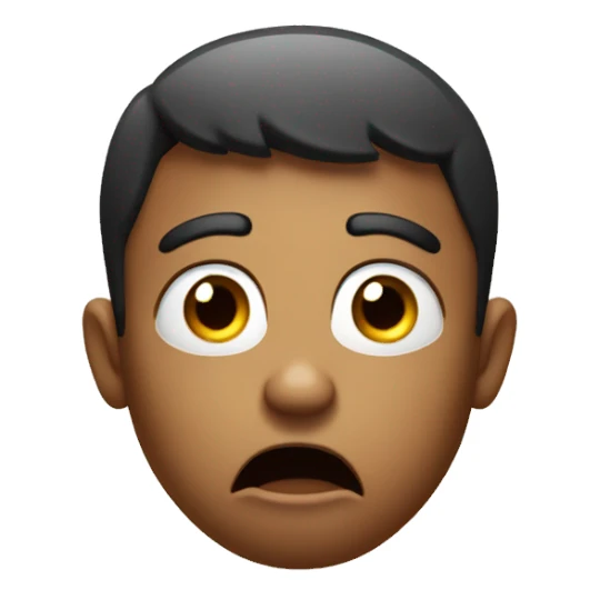  shocked and outraged face sticker