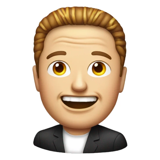 Elon musk as a burger sticker