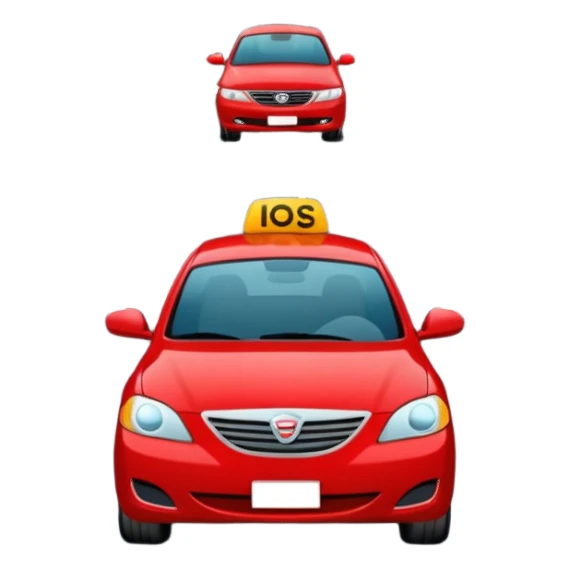 car in middle traffic lane  sticker