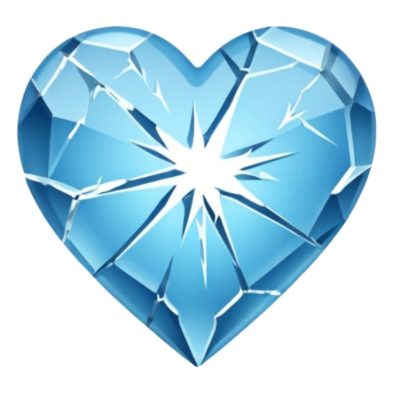 Frozen heart sticker